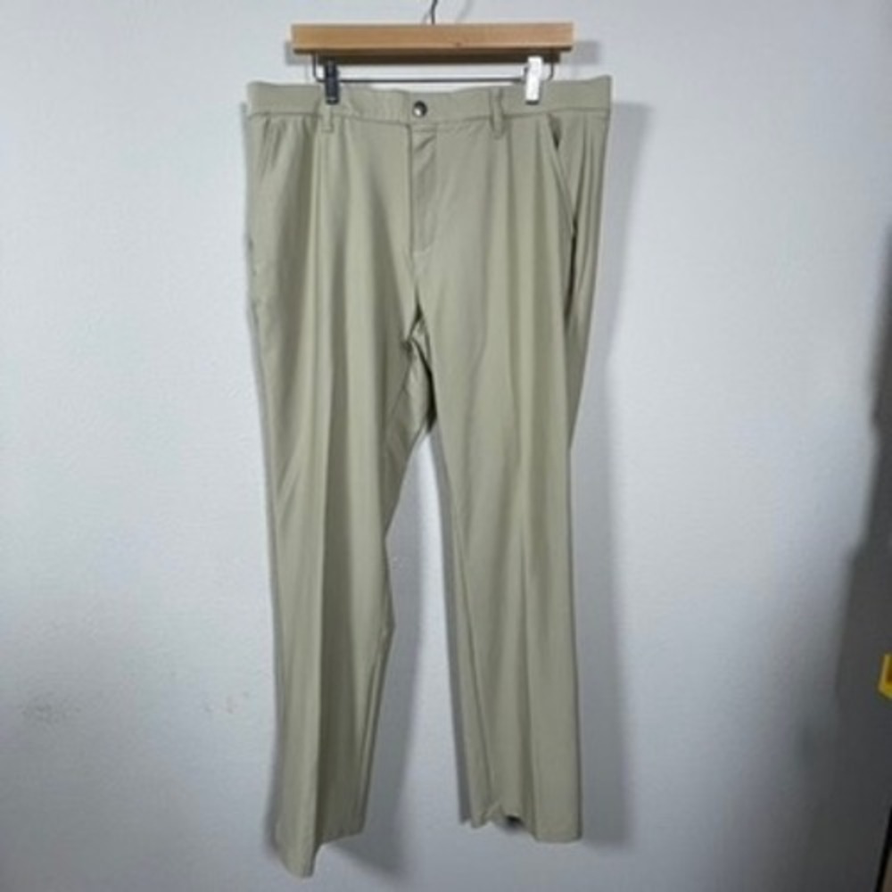 Adidas‎ Golf Pants Mens 36x34 Khaki Tan Excellent Performance Slacks Golfcore